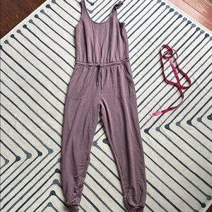 Athleta Rosy Brown Jumpsuit. Size M Tall. NWOT.